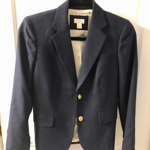 J.Crew Factory schoolboy blazer in navy. Size 0.